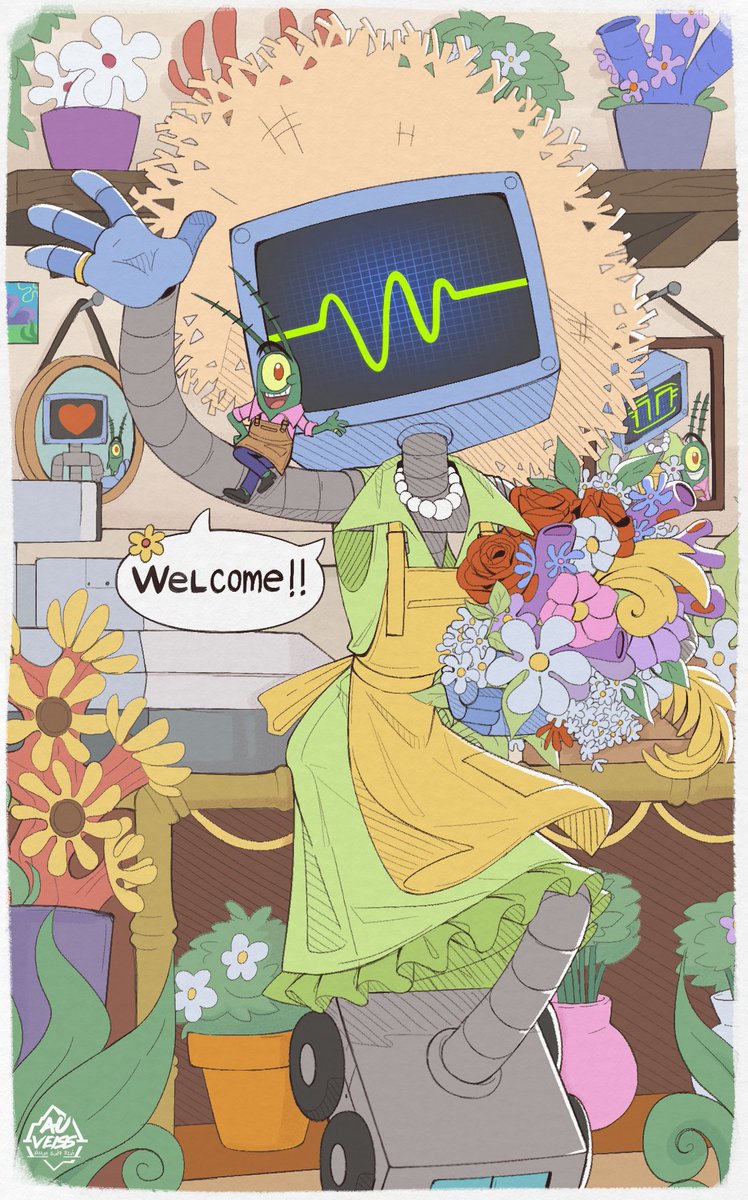 auveiss's tweet photo. Had some thoughts, what if they actually become a fulltime florist in "The Flower Plot" 🥰 https://t.co/ehowCBOxVC