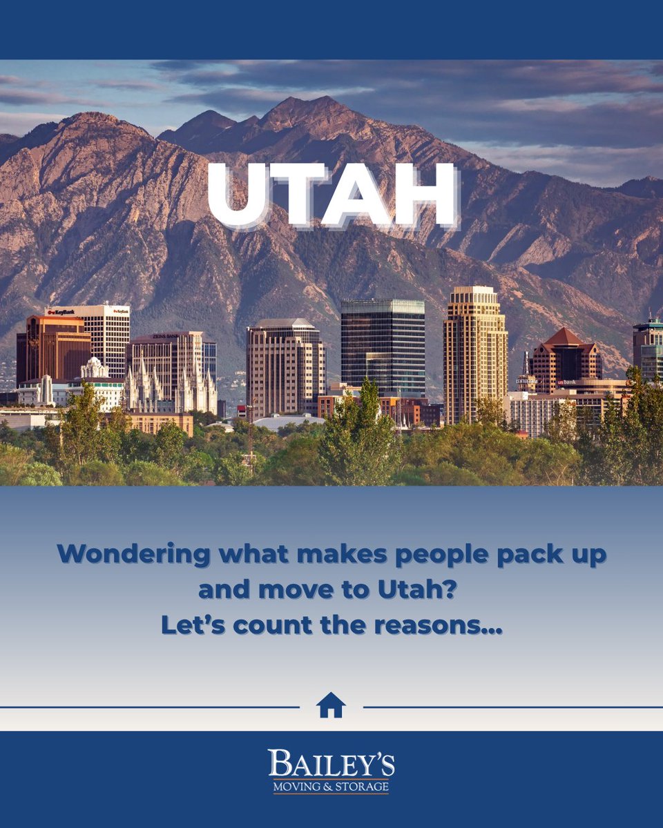 baileysmoving's tweet image. 🏔️ Utah isn’t just a place to live - it’s a lifestyle.

From mountain trails to thriving communities, it’s easy to see why Utah keeps topping “Best Places to Live” lists.

Where to move in Utah  bit.ly/47oZxk2

 #RelocationExperts #TrustedMovers #UtahLife #MovingMadeEasy