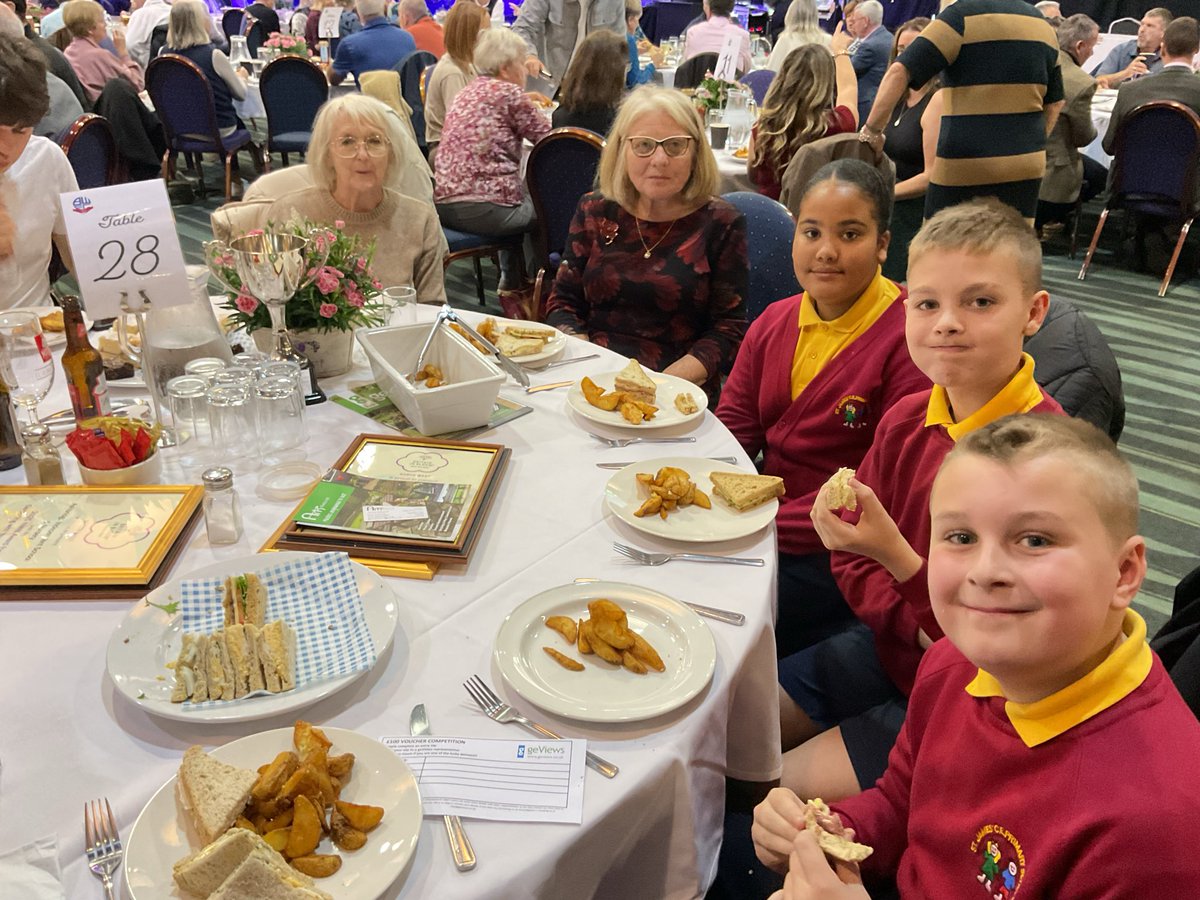Absolutely thrilled for <a href="/StJamesChorley/">Chorley St James</a> to be presented with a certificate at the <a href="/The_RHS/">The RHS</a> North West in Bloom event today. Also a special award and trophy for our environmental work! #gardeningclub