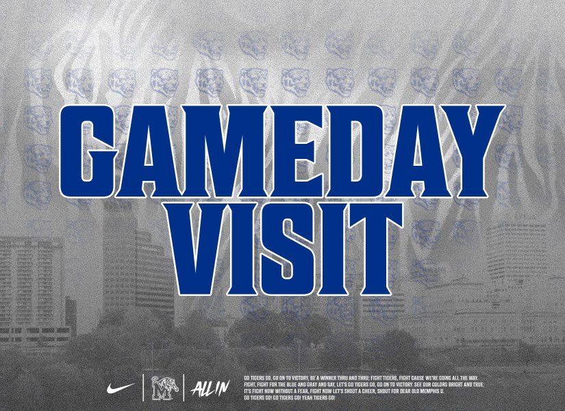 I will be in Memphis tomorrow night enjoying the game <a href="/MemphisFBRec/">Memphis Football Recruiting</a>  thank you <a href="/coachdmstewart/">Mitch Stewart</a>  for the invite! <a href="/RecruitGeorgia/">Recruit Georgia</a> <a href="/GAPrepVarsity/">GA Prep Varsity</a> <a href="/ExpoRecruits/">Expo Recruits</a> <a href="/Peachrecruits/">PeachCountyProspects</a> <a href="/gsueagle53/">Josh Schuyler</a>
