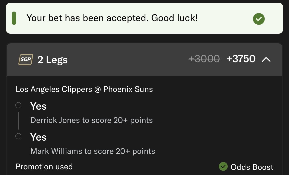 🏀 +EV on MGM

Fell 2 points short last night on Pritchard who was the player I was most confident in, had a great game too, but played only 24 minutes, his lowest of any game this season

Costing us a gorgeous +3102

🪜 Today, I see a path to a ladder shot, a longshot so just