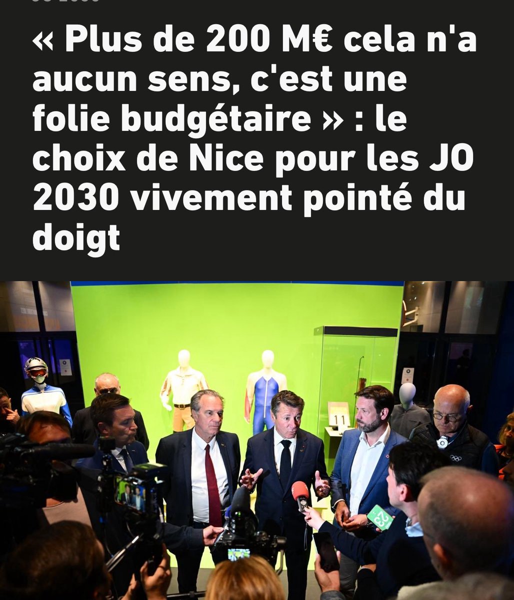 Oui, construire une nouvelle patinoire à Nice pour 138 M€ alors qu'il en existe une à #Marseille relève d'un choix politique et surtout du fait du Prince. Pour certains politiques l'argent public est un puits sans fond .