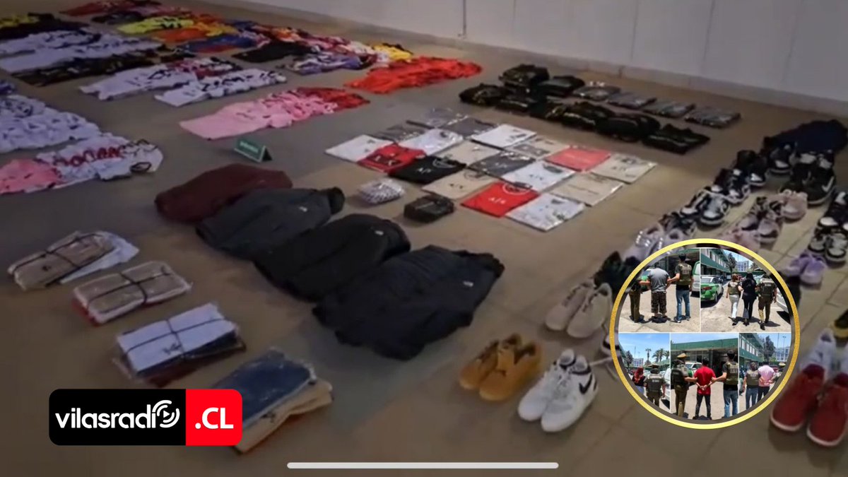 VilasRadio's tweet image. 🔍🚓CARABINEROS INCAUTA $68 MILLONES EN STOCK FALSIFICADO DE TECNOLOGÍA Y VESTUARIO

📲💻Revisa la nota completa en: vilasradio.cl/carabineros-in…

#Fiscalización #ProductosFalsos #OS9 #Carabineros #MinisterioPúblico #Seguridad #AricayParinacota #Arica #Iquique #Tamarugal #Tarapacá