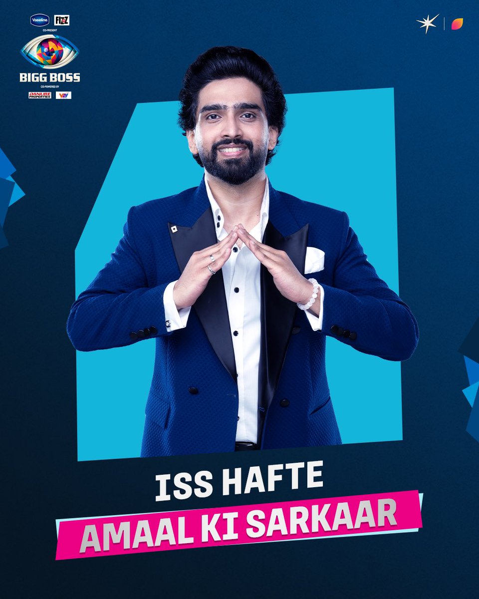 HotstarReality's tweet image. Ghar mein phir chalega Amaal ka raj🥳

#BiggBoss19 #BiggBossOnJioHotstar #BB19OnJioHotstar