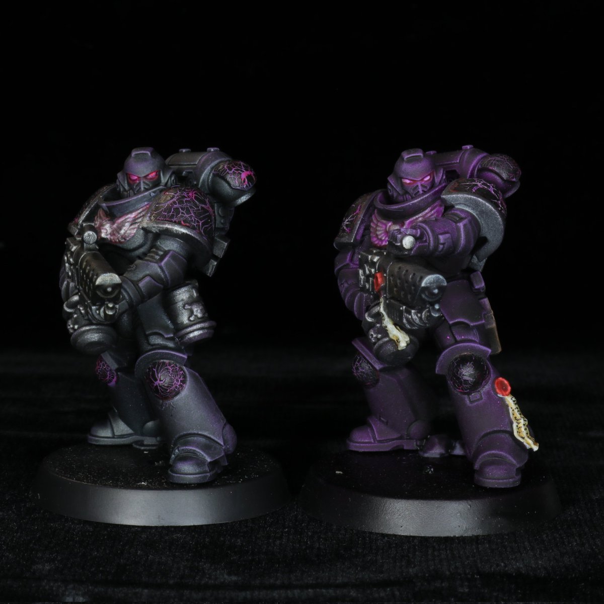 DjombaGorath's tweet image. Working on a new Chapter, which one do you prefer, purple 🟣 or black ⚫?
#SpaceMarines 
#WarhammerCommunity
#Warmongers
#PaintingWarhammer
#Warhammer40k #Warhammer
#miniature #miniaturepainting 
@warhammer