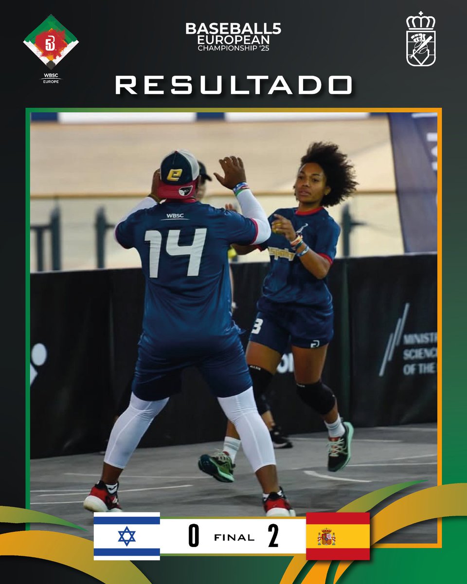 Nueva victoria para la selección española en el Europeo de Baseball5 en Lituania, hoy nuevamente por 2 a 0 ante la renuncia de Israel 🖐🏼🏆

Mañana llega ya uno de los momentos clave, cuartos de final, donde España se enfrenta a Bélgica para conseguir meterse en el TOP 4  💪🏼🇧🇪