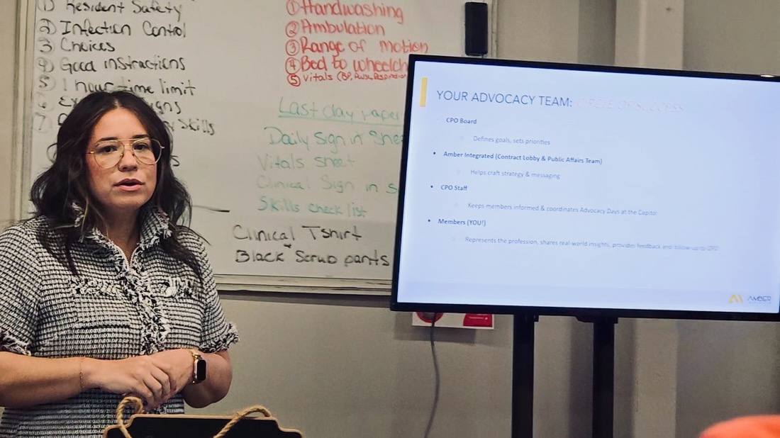 💪 Advocacy in action! 📷Carol Goodwin, with our partners at <a href="/AmberIntegrated/">Amber Integrated</a>, shares tips on becoming an effective advocate at our Advocacy Bootcamp in Owasso today!  LTC leaders are learning to engage with officials &amp; fight for better care for Oklahoma’s seniors. #Advocacy