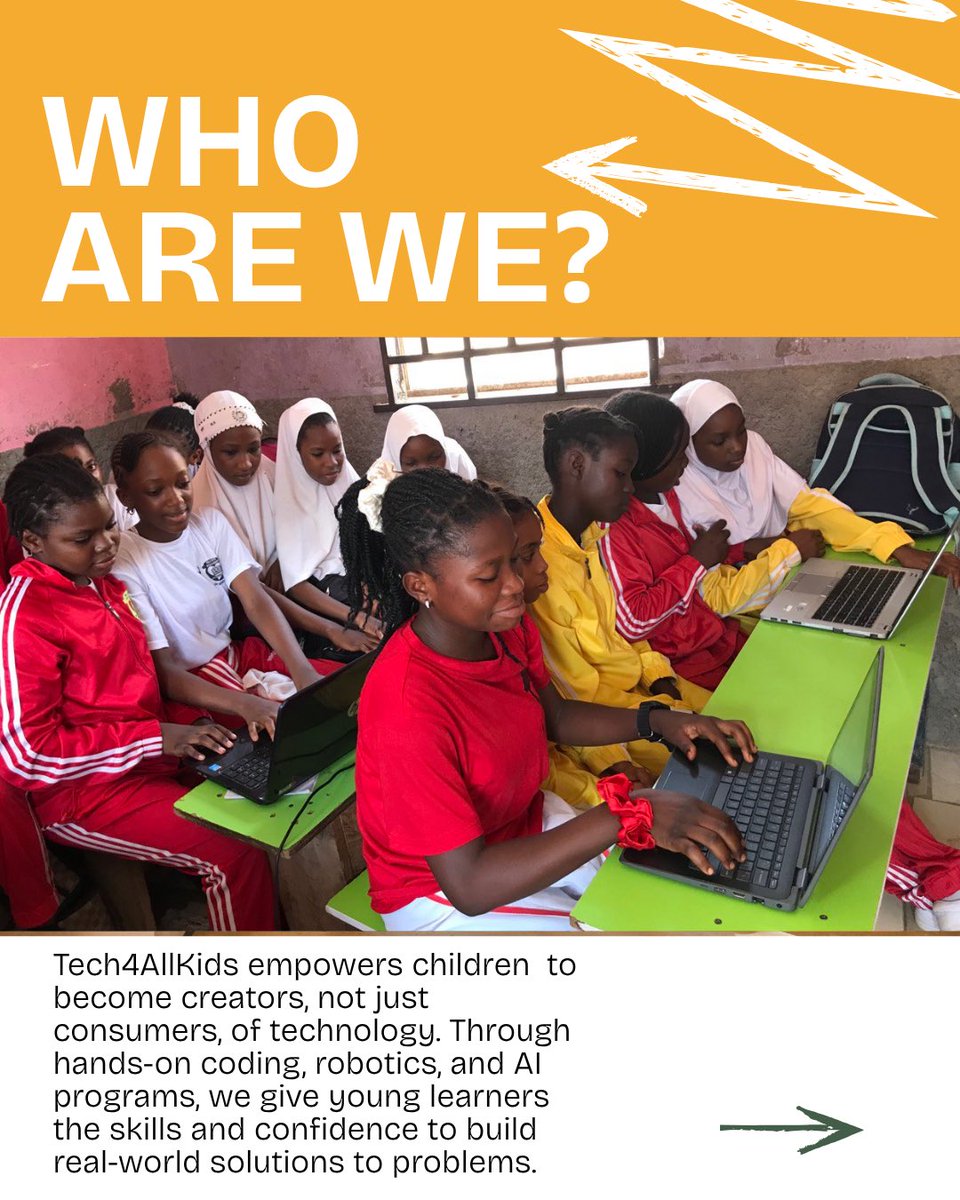 Tech4AllKids's tweet image. A closer look at who we are, what drives us, and how we’re empowering the next generation through technology.

#Tech4AllKids #DigitalInclusion #STEMEducation #EdTech #FutureReadyKids