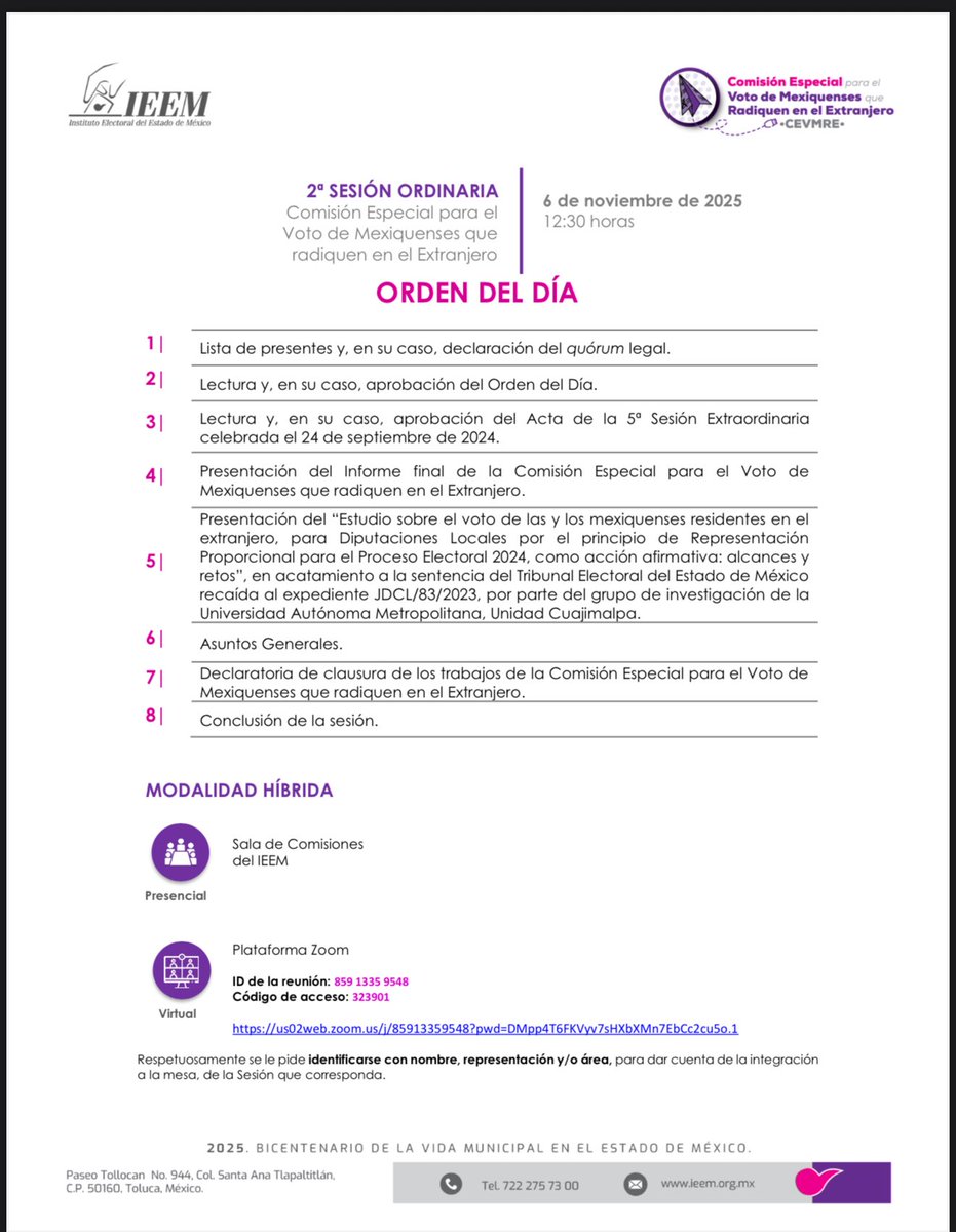 .<a href="/PRDEstado/">PRDEDOMEX-Oficial</a> presente en la comisión de voto mexiquense en el extranjero del <a href="/IEEM_MX/">IEEM</a> . A seguir garantizando la participación y derechos de nuestros connacionales