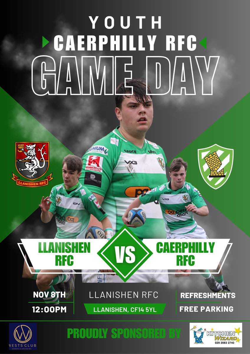 After 3 cancelled games this week 🤦🏻‍♂️ we have finally got a game , we travel over the mountain to play <a href="/LlanishenU18Y/">Llanishen Youth RFC 25/26 🦁</a> in what should be a great encounter between both teams 🟢⚪️

🗓️ 8th November 
⏰ 12:00
🏟️ CF14 5YL

#vivlacae
#VoosJeans
#saycheese🧀