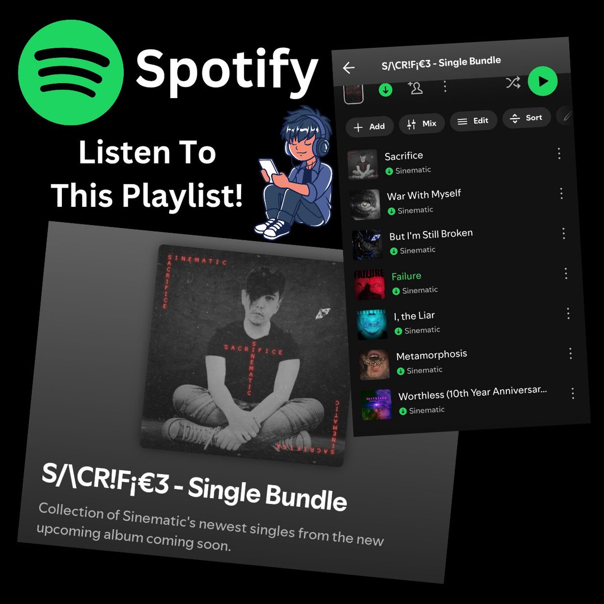 Listen to this Playlist on #Spotify of the newly released singles from the new upcoming album.
What song do you like from this bundle?

open.spotify.com/playlist/1ydQV…

#link #spotifyplaylist #music #Sinematic #newsongs #newalbumcomingsoon