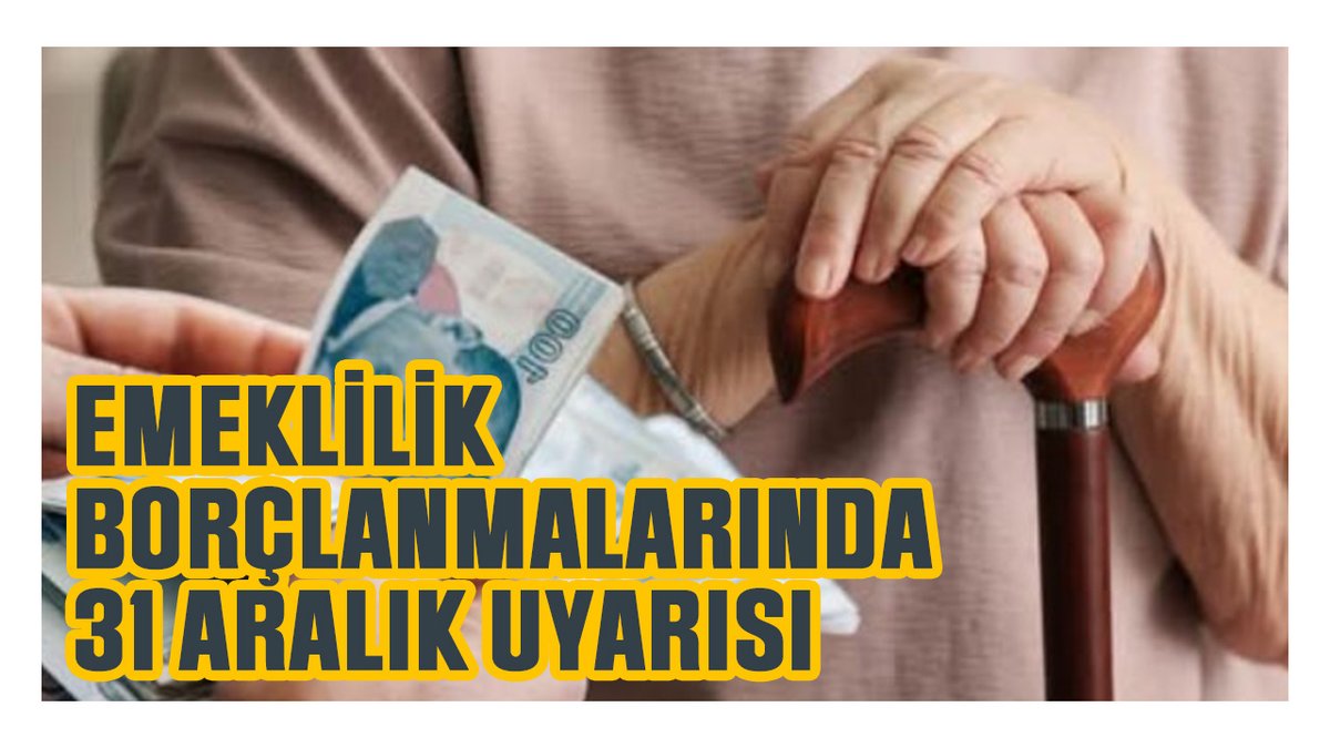 Erken başvuran kazanacak: Emeklilik borçlanmalarında 31 Aralık uyarısı
kocaelibarisgazetesi.com/gundem/erken-b…