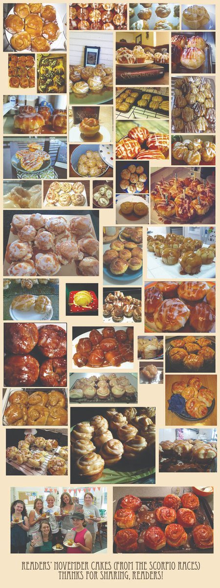 Rediscovered this delightful compilation of November Cakes (from THE SCORPIO RACES) made by readers.
