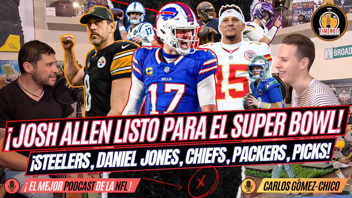 cgomezchico7's tweet photo. 🚨¡ALLEN VENCE A MAHOMES! ¿Listo para el SUPER BOWL? STEELERS reviven, DANIEL JONES genera dudas, PACKERS decepcionan, SEAHAWKS imbatibles. JJ MCCARTHY regreso triunfal.🔥

#BillsMafia #chiefskingdom #herewego #GoPackGo #NFL #joshallen 

👉https://t.co/JVgZprbqqG vía @YouTube https://t.co/m80ZssDCq7