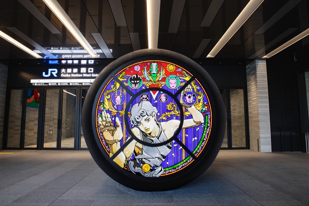 ByAraki's tweet image. Hirohiko Araki’s public art piece THE FOUNTAIN BOY at JR Osaka Station.
Unveiled July 29, 2024.