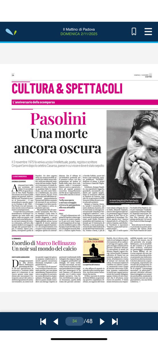 MarcoBellinazzo's tweet image. La recensione pubblicata su @mattinopadova @corrierealpi @tribunatreviso e @nuovavenezia a firma di giovanni armanini de "La colpa è di chi muore" @fandangolibri mi riempie di orgoglio