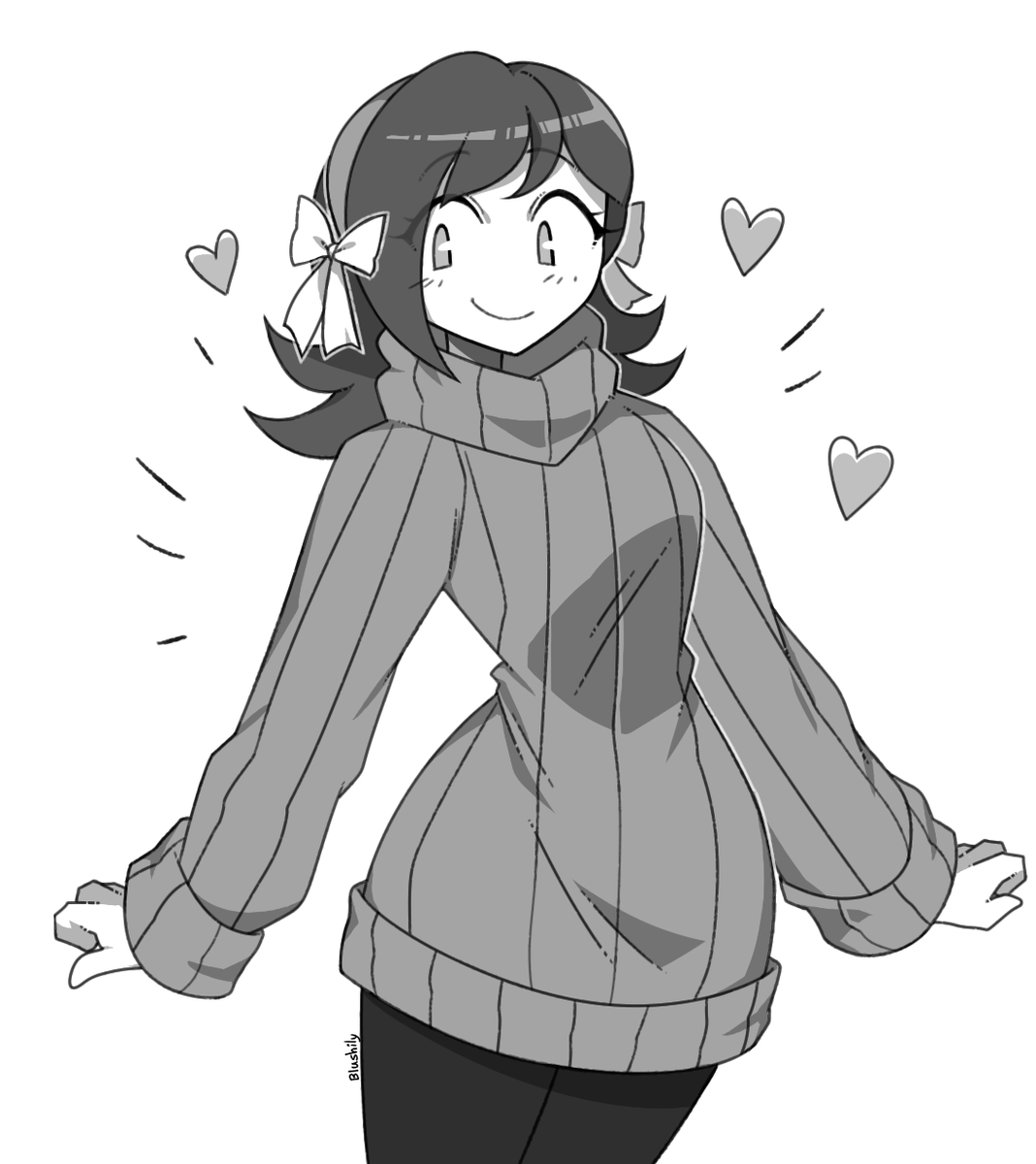 Cute in a comfy sweater (Doodle for Shurelya)