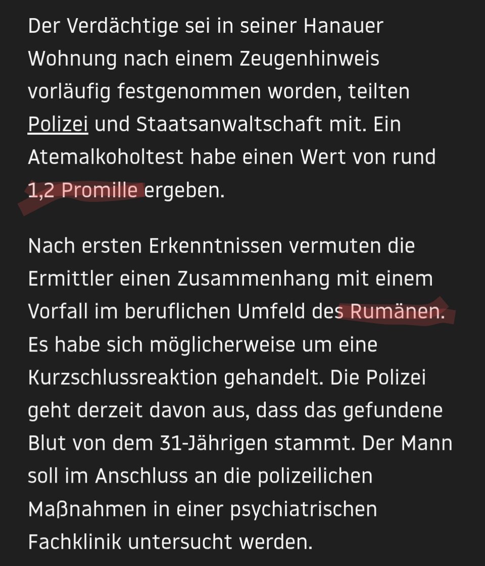Alle Links-Grünen, die heute schon vorfreudig den Horror von Hanau beschworen haben, sind jetzt ganz enttäuscht: Ein Besoffener Rumäne hat die Hakenkreuze* geschmiert.

*An die Meldestellen und Strafverfolgungsbehörden: Ich befinde mich in klarer weltanschaulicher Gegnerschaft zu