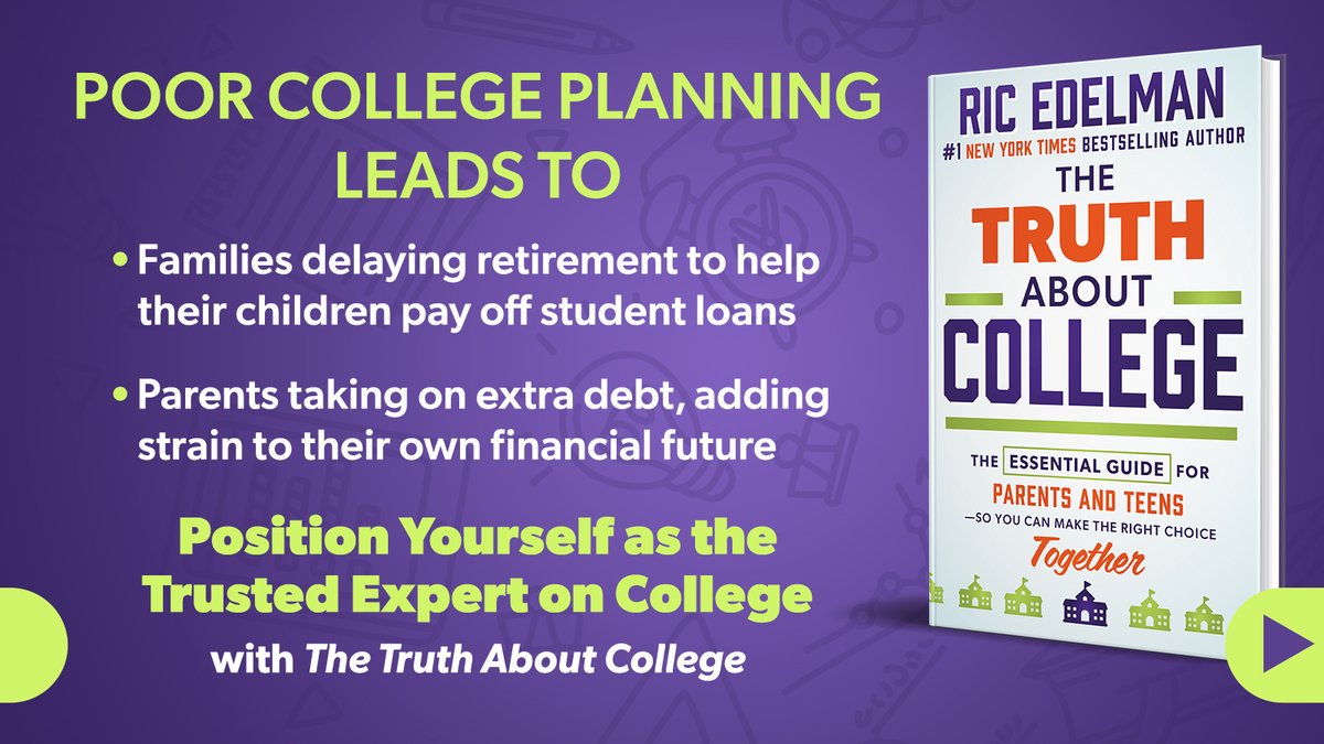 taYourFuture's tweet photo. Financial Advisors! This college guide is a great way for you to add value to your practice! Pre-Order Now for All Your Clients and Prospects!

https://t.co/xCarBcWl51

#collegeguide #wealthmanagement #financialplanning
#CollegeGuide #TheTruthAboutCollege #EssentialCollegeGuide https://t.co/EABpwN03NA