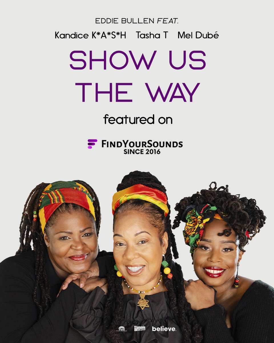 Thanks so much to <a href="/findyoursounds/">FindYourSounds</a> for spotlighting my newest single “Show Us The Way” with <a href="/meldubemusic/">Mel Dubé</a>, <a href="/TASHATMUSIC1/">TASHA T</a>, and <a href="/MsKandiceKash/">Ms. Kandice K*A*S*H</a>

Read the full piece on their website 🔗 lnk.to/showusthewayfy…

#newmusic #findyoursounds #eddiebullen #reggae #OutNow