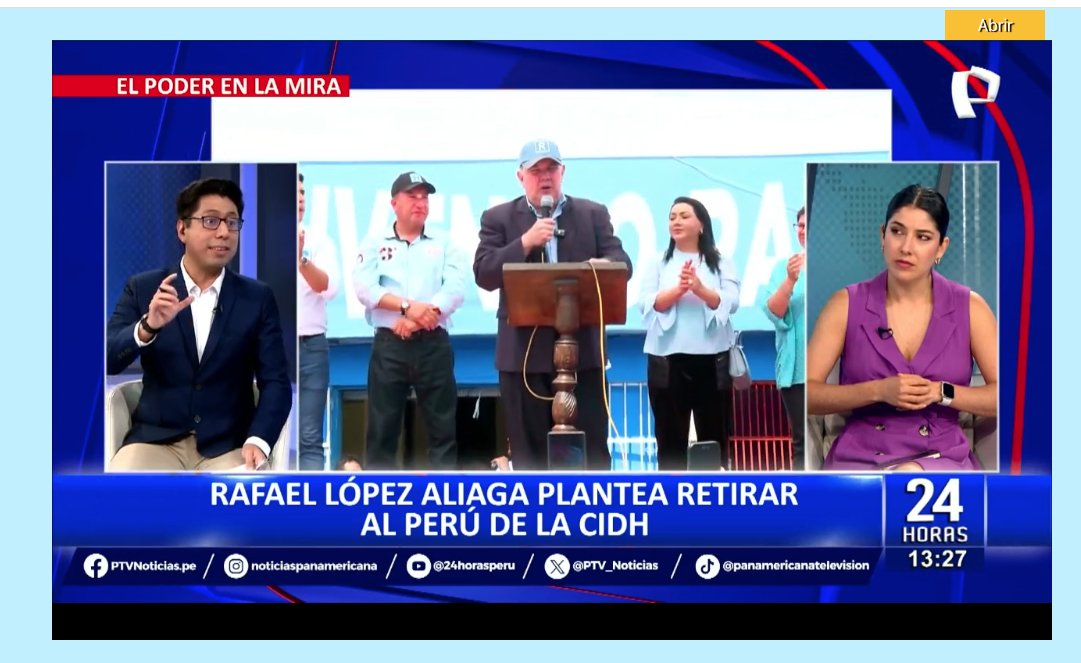 HoyLibres's tweet photo. Me pregunto ¿por qué tenemos al aire comentaristas y conductores totalmente rojos e imparciales?
En mi opinión deben ser totalmente responsables por el daño que sus opiniones le hacen al país. @PanamericanaTV @rlopezaliaga1 https://t.co/0SQptZXX5t
