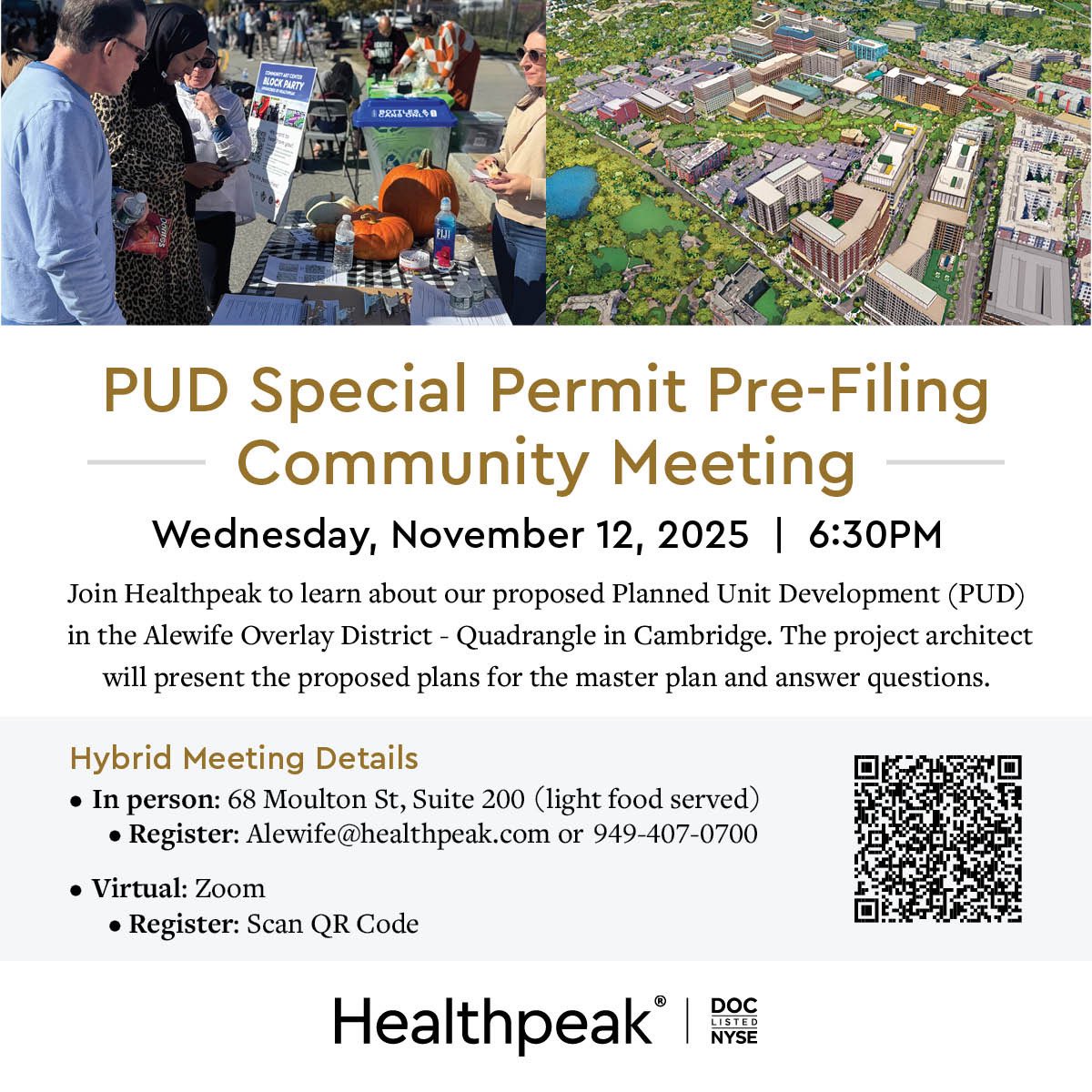 Pass the word on this exciting input session for this mixed use Development in West Cambridge.