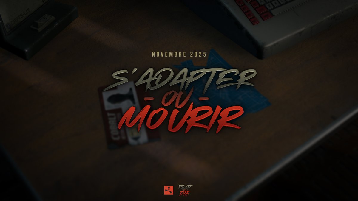 🚨 Update "Pivot or Die" - #Rust - Novembre 2025  

Dès ce mois-ci, Rust change de format en introduisant le wipe complet à chaque début de mois. Tout les BP seront à chaque fois à refaire. Pour cela, Facepunch a revu entièrement l'utilité du scrap et ses coûts.

Les explications