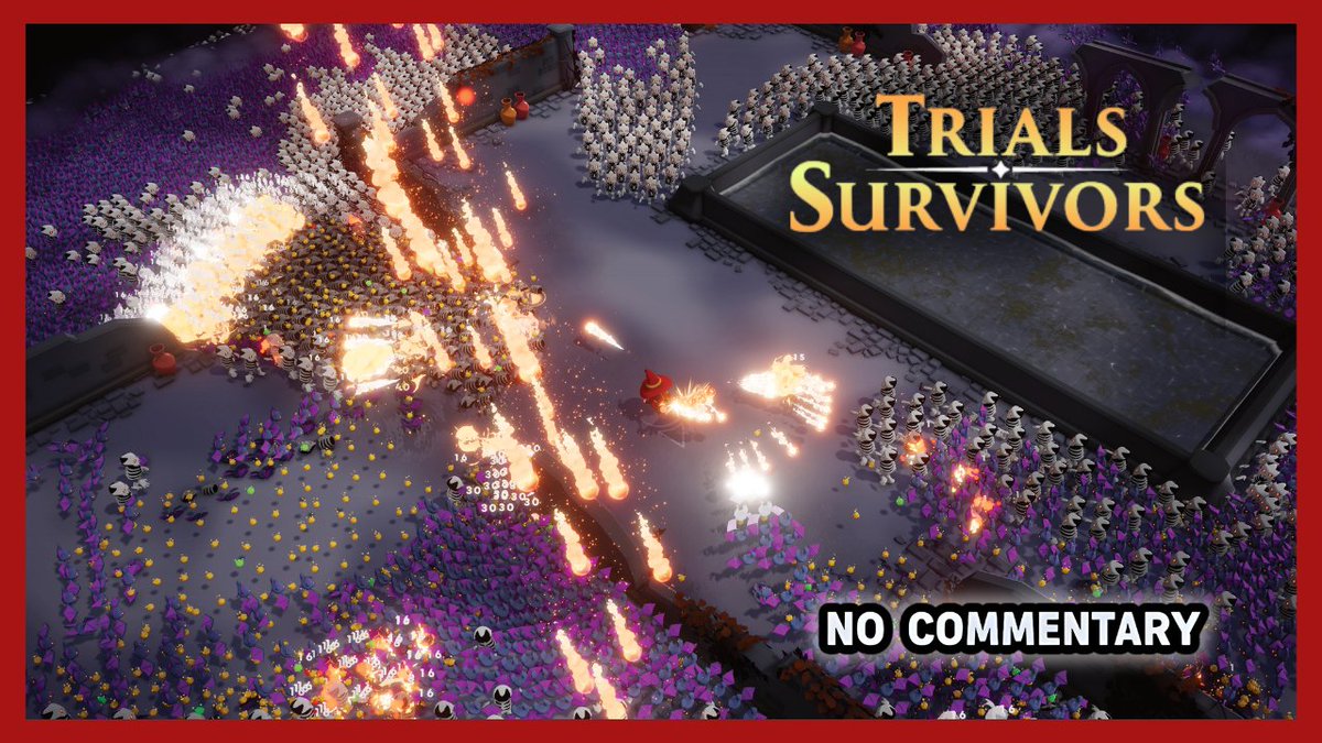 🕹️ Just completed the FULL DEMO of Trial Survivors!
A chaotic retro roguelike where every upgrade counts — and every second matters. ⚔️
Watch the full no-commentary gameplay on YouTube:
🎬 youtube.com/watch?v=1U9yd6…
<a href="/AngryWisp/">Angry Wisp</a> 
#TrialSurvivors #IndieGame #PixelArt #RetroGamesHub