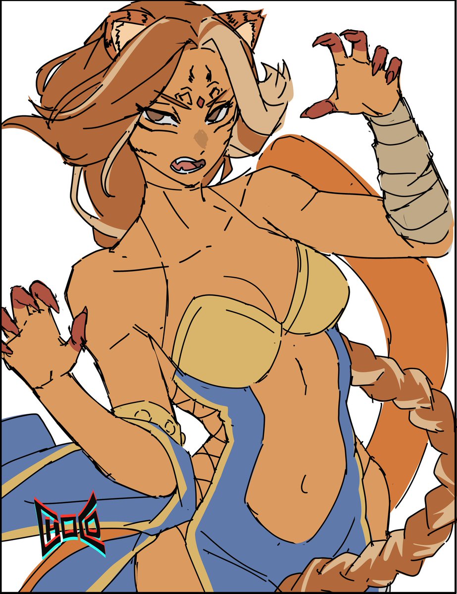 Ayana 🐅art trade desu WIP