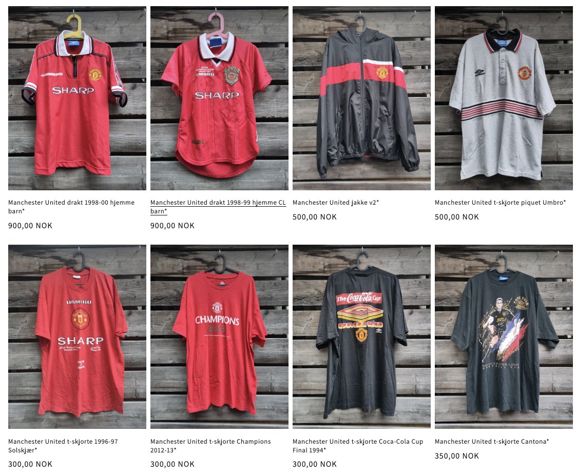 ForzaSecondHand's tweet image. 120 nyheter på forzasecondhand.no i dag. 70 nyheter fra Manchester United. Ellers fra bl.a. Euro 1996 og 2000, Storhamar Hockey, Liverpool, WBA, Comet, Vålerenga, Stabæk, Real Madrid, Barcelona, AC MIlan, Deportivo La Coruna og OL 2000 i Manchester.