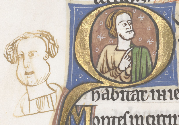 Side-eye skepticism
lansdowne ms 420 fol 123v
<a href="/BLMedieval/">Medieval Manuscripts</a> 
iiif.bl.uk/uv/?_gl=1*1auv…
