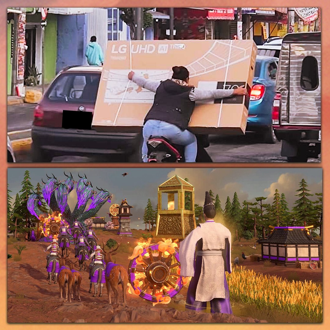 They have the TV. We have the Relic.
Neither of us are making it home before sundown. 🌅