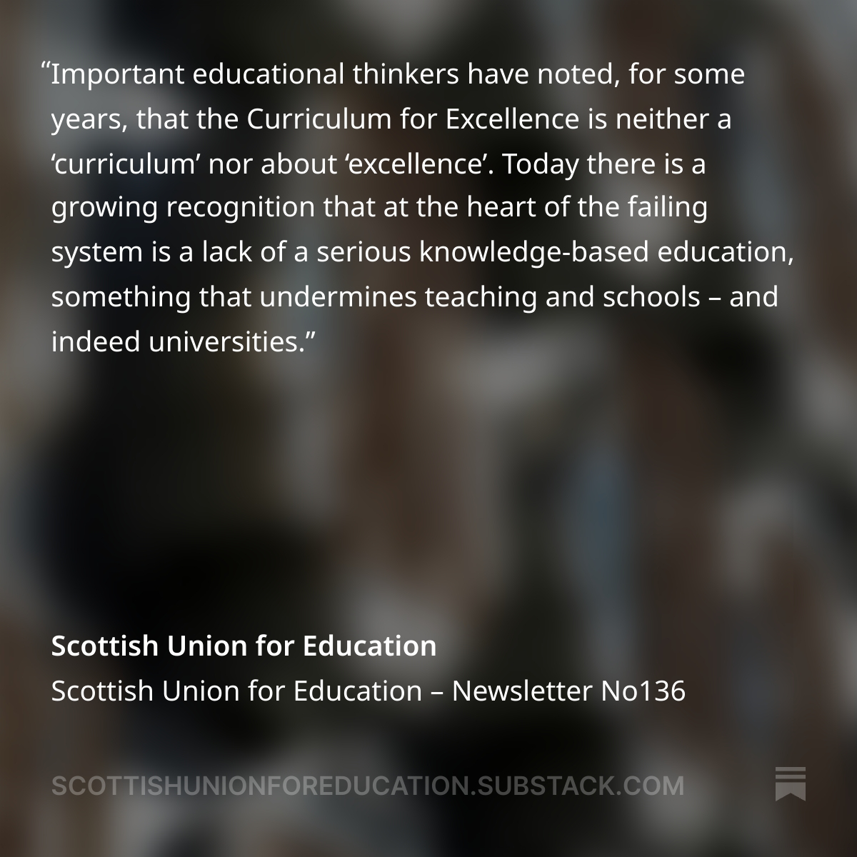 ScotUnionEd's tweet image. Election 2026: Why Scottish Education Matters - Simon Knight 

bit.ly/sue136sk

#educationreform #curriculumforexcellence #curriculum