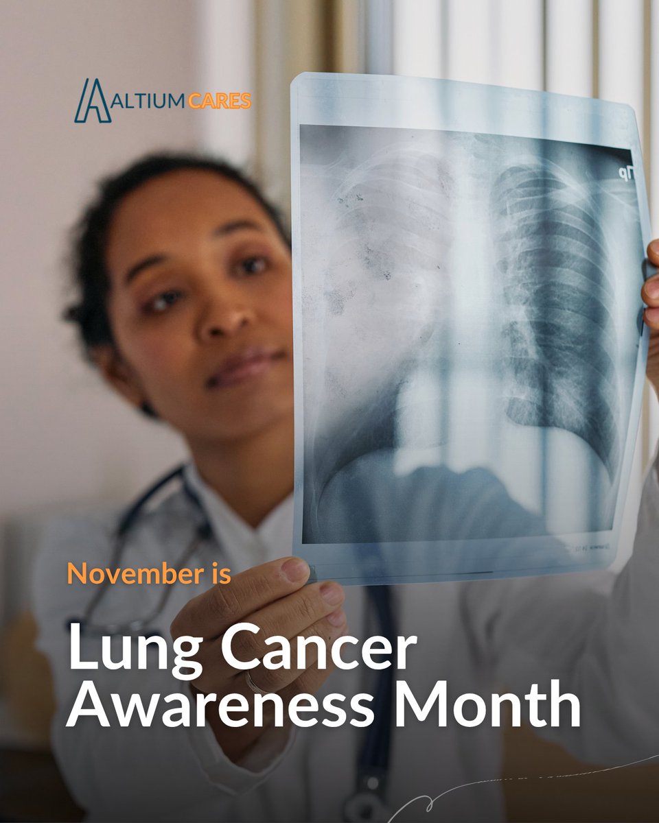 AltiumCares's tweet photo. November is Lung Cancer Awareness Month.

Smoking causes 80–90% of lung cancer deaths in the U.S., according to the CDC. Understanding risks and recognizing symptoms can make a real difference.

Source: CDC
https://t.co/FqRuTZSthU https://t.co/Mfsow991D0
