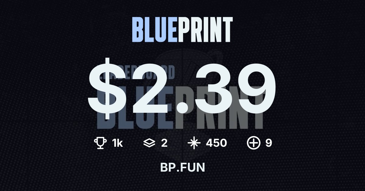Just cashed out $2.39 from the <a href="/bpdotfun/">BLUEPRINT</a> prize pool. I'm sitting at #1084 — Can you beat me?
