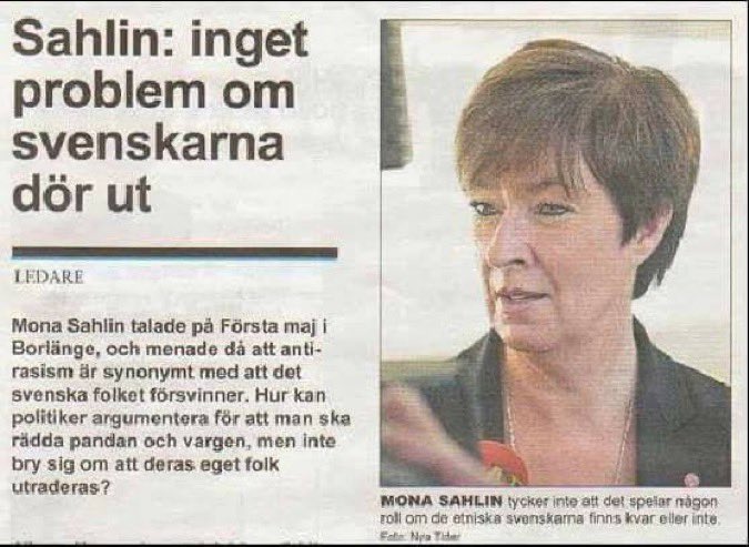 tageserlander's tweet photo. Socialisten Mona Sahlin ska medverka i tv-programmet ”Förrädarna”. Ungefär lika genialt som att låta en kock vara med i ett matlagningsprogram. Kan det bli mer klockrent? @MonaSahlin @socialdemokrat @TV4 #landsförrädare #quisling #nackskott https://t.co/Z5HgSSJsVO