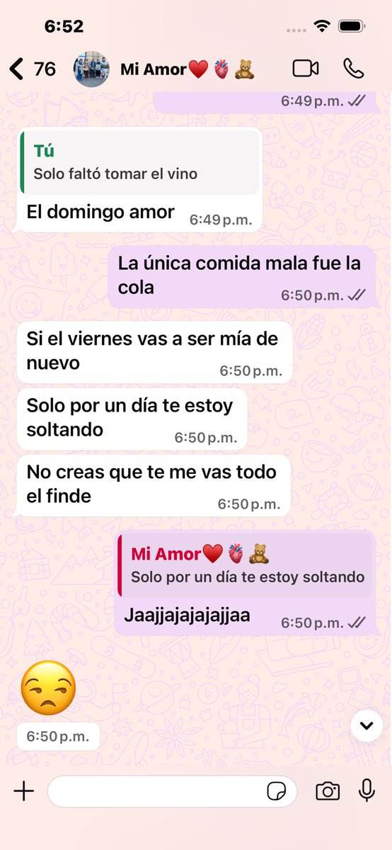 Después me extraña mucho