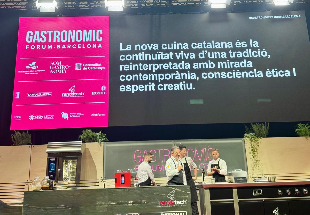Amb aquesta frase (gràcies Joan!) vam finalitzar ahir una altra exitosa edició de Gastronomic Forum Barcelona. 
Gràcies de tot cor a tots els que ho heu fet possible. I com vaig dir des de l’escenari, ens retrobem del 2 al 4 de novembre de 2026.