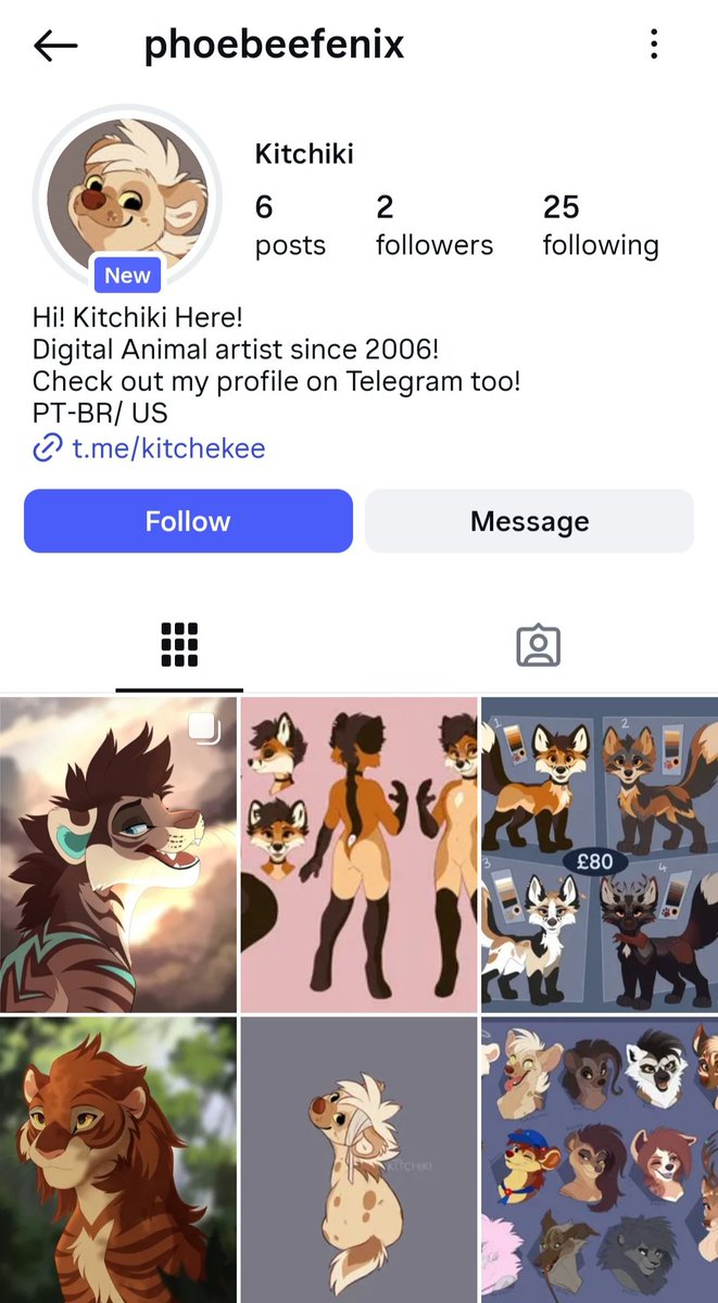 A new impersonation account just dropped 😎✨️

Please be aware that this Instagram account and Telegram channel is not me and they appear to be trying to take fraud comms too so def trying to get this taken down!