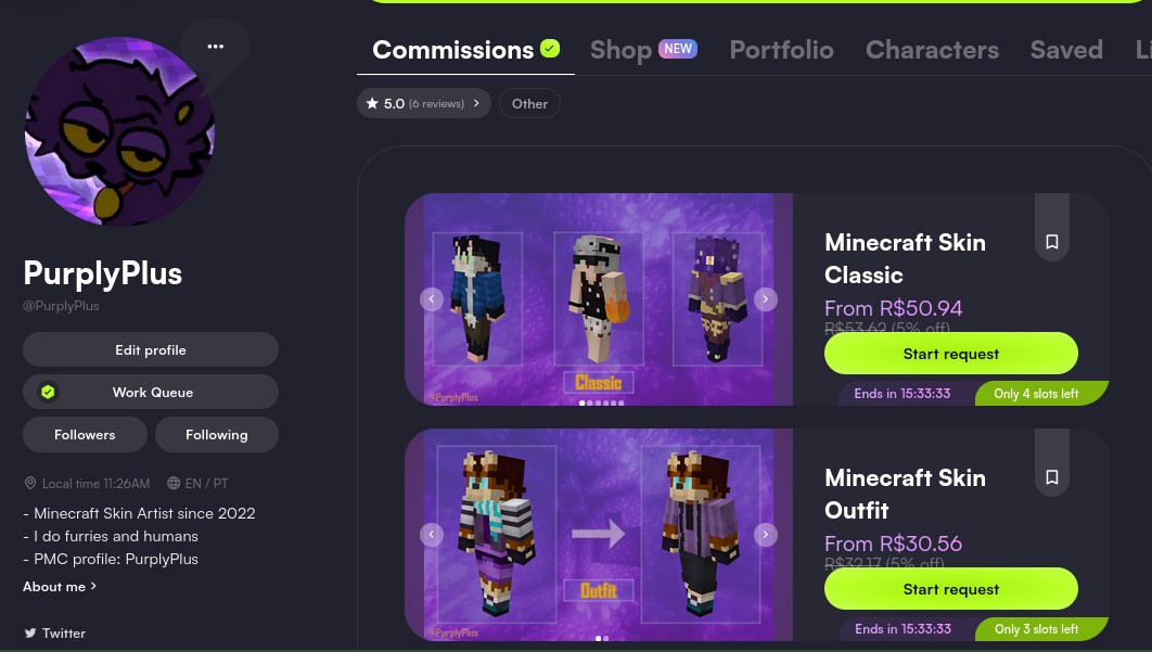 LAST DAY OF THE HALLOWEEN SALE!

#VGen #Commission #Minecraft