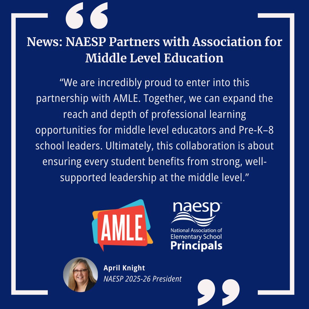 National Assoc. of Elementary School Principals tweet media