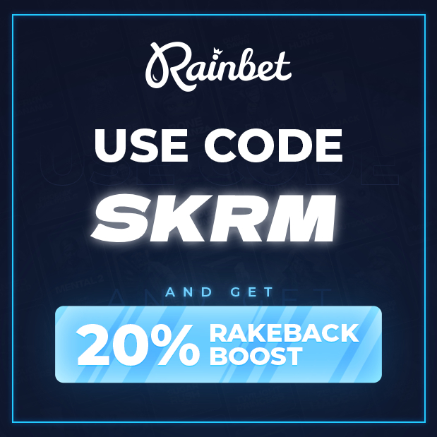 skrmtv's tweet photo. 🎁 Weekend Giveaway🎁

$50 Balance on @rainbetcom 

To enter:

✅Follow me @skrmtv 
✅Like, Tag a friend &amp; Retweet
✅Be under my Code: SKRM https://t.co/Q4GN0iIntG

Giveaway ends in 3 days (Monday on Stream) !⌛️ https://t.co/BbPP43y0lw