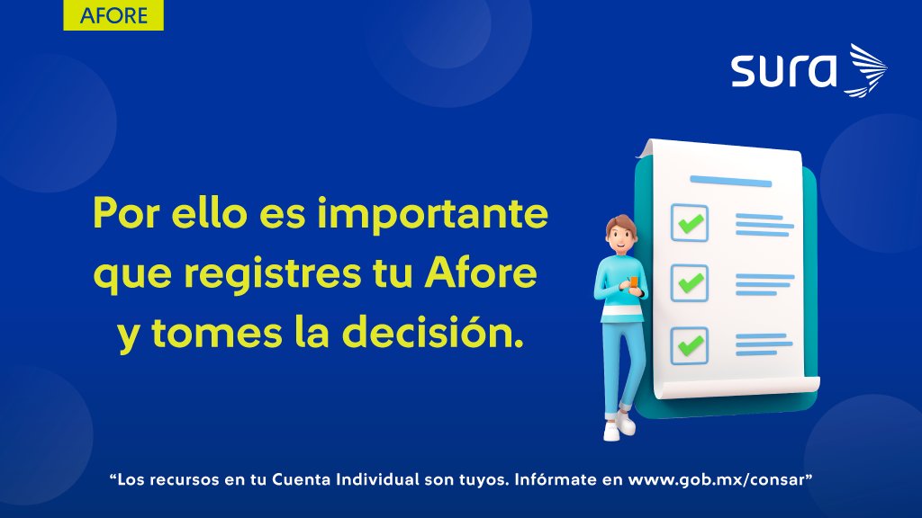 ¿Sabes la importancia de registrar tu Afore? La diferencia es enorme: puede impactar cuánto ahorras y cómo vives tu retiro 💼 Toma el control y registra tu Afore hoy.
🔗 Entra aquí ow.ly/vgua50XncRZ y descubre algunos tips para hacerlo.