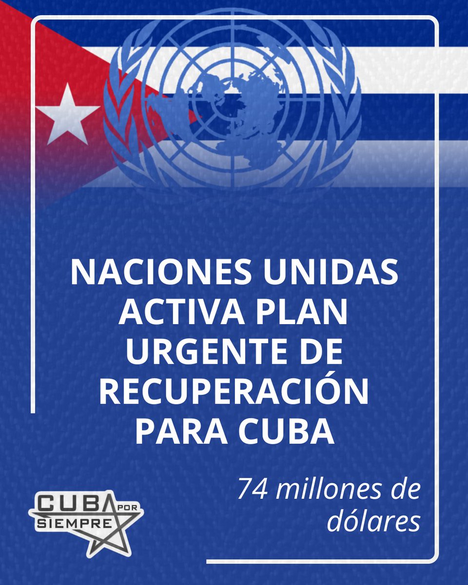 La ONU lanzó un plan de acción de 74,2 millones de dólares para asistir a un millón de personas afectadas en el oriente de Cuba por el huracán Melissa, que ha dejado dejando daños profundos en viviendas, cultivos e infraestructuras.