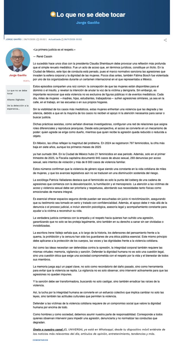 Lo que no se debe tocar <a href="/El_Universal_Mx/">El Universal</a> 

eluniversal.com.mx/opinion/jorge-…