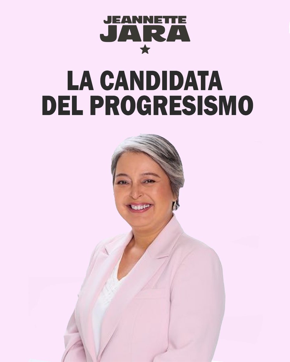 Jeannette Jara la candidata del Progresismo
#JaraEnPrimeraVuelta