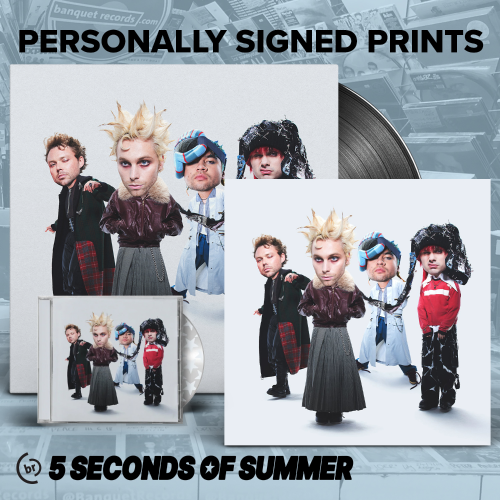 BanquetRecords's tweet photo. ✍️ 5 SECONDS OF SUMMER ✍️
personally signed prints are available again for a limited time, get yours and the album at https://t.co/fLLWu9PjMB