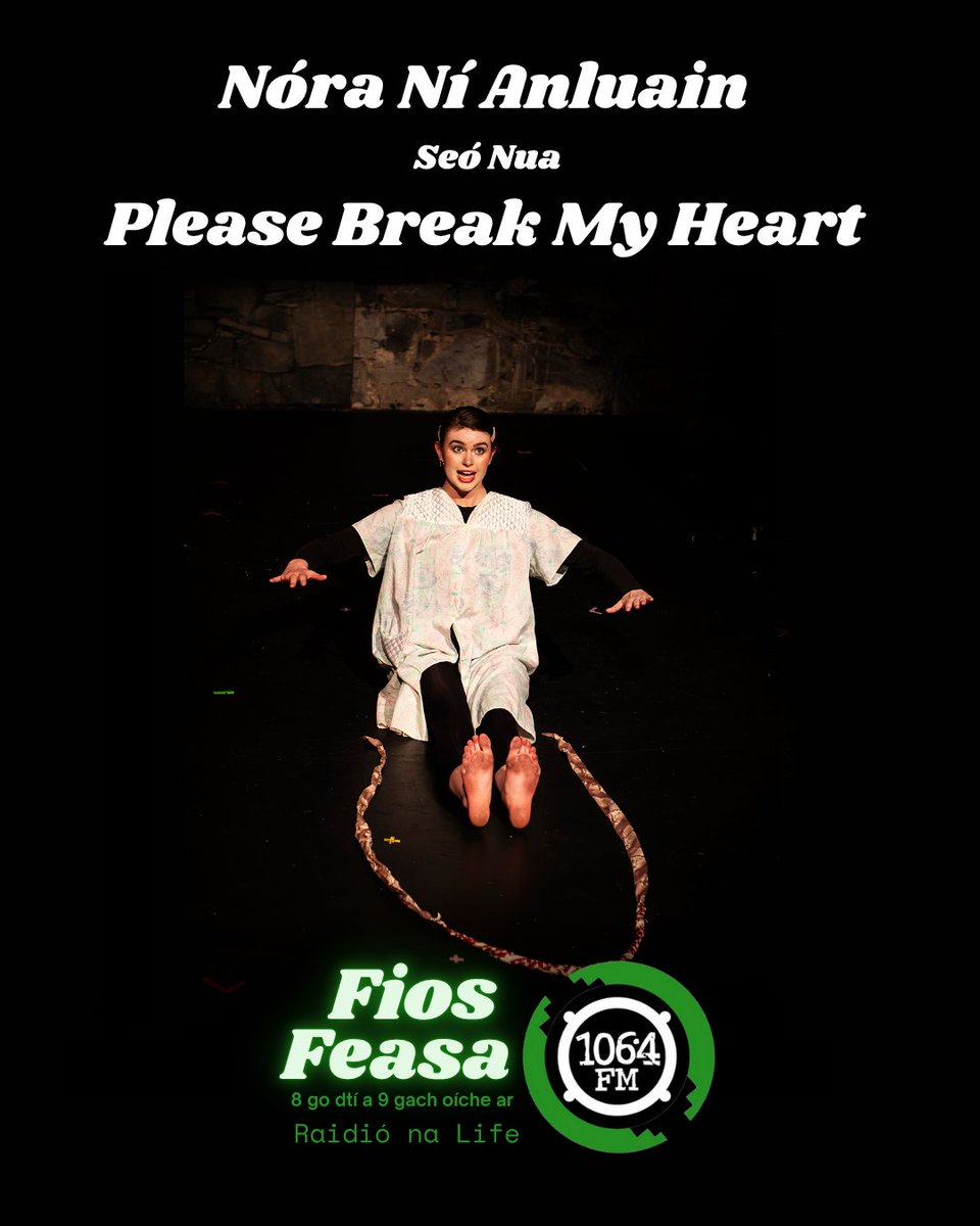 Anocht ar #FiosFeasa !! Nóra Ní Anluain Fay ag caint faoin seó nua aici "Please Break My Heart". Nóirín Ní Ghrádaigh agus Breacadh ag céilúradh 25 bliain! É sin uilgh agus scoth an cheoil!! <a href="/NoirinBreacadh/">Noirin</a>  <a href="/RustyDonn/">Rossa O Sioradain</a>