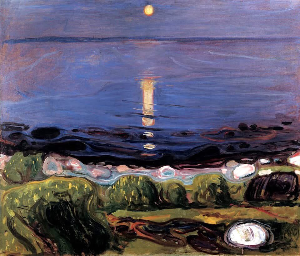 Edvard Munch, Summer Night by the Beach