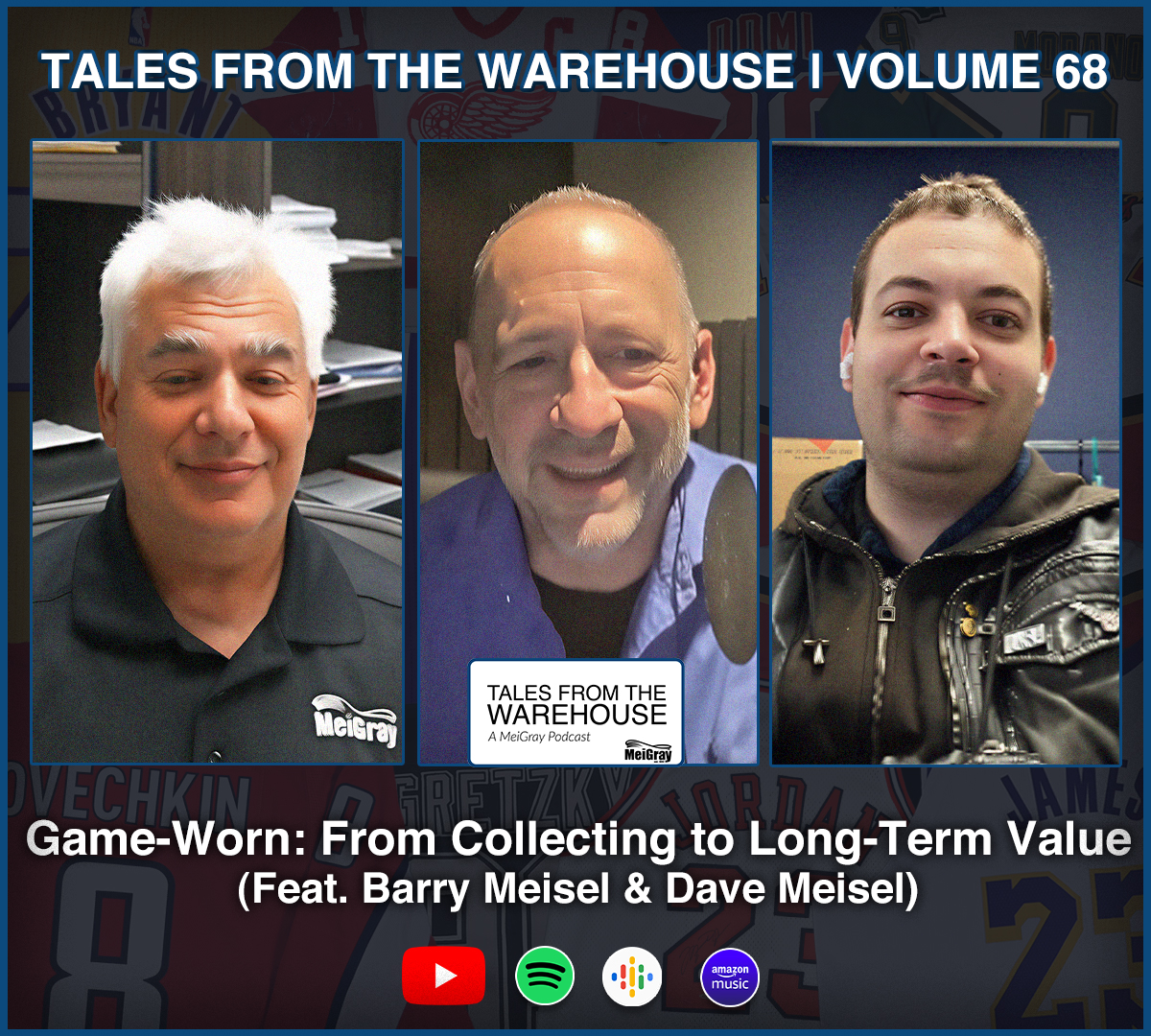 #TFTW V68 IS OUT NOW🚨

Host  <a href="/scottlinn_/">scott linn</a> sits down with MeiGray’s Barry and Dave Meisel for a deep dive into how the game-worn hobby goes far beyond collecting. The trio breaks down how nostalgia, emotional connection, and investment potential intersect in the game-worn hobby,